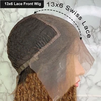 Yonce Wig Ombre Curly Human Hair Wigs For Black Women Honey Blonde Lace Front Human Hair Wigs Pre Plucked 13x6 Lace Frontal Wig