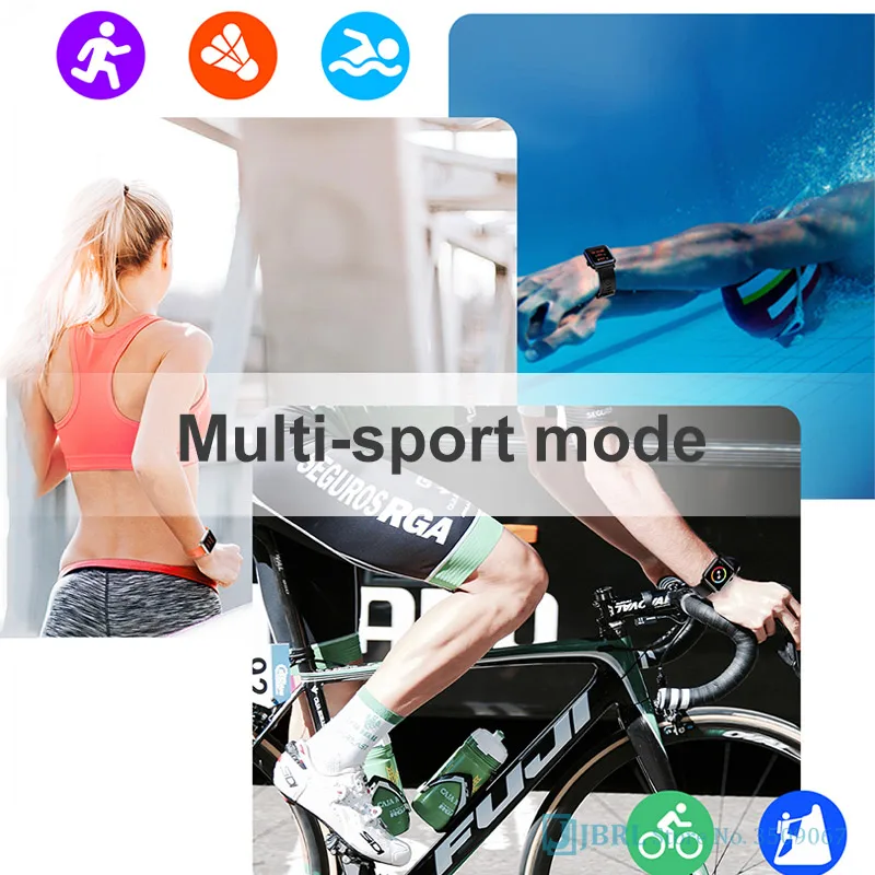 Умные часы Full Touch для мужчин и женщин электронные смарт Android IOS фитнес трекер