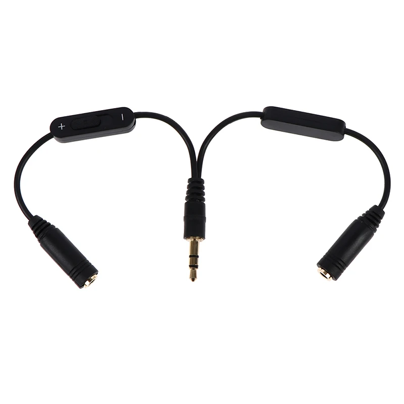 

Разветвитель Y-образного кабеля для наушников 1 в 2 выхода 3,5 мм штекер-двойной моно 3,5 мм разъем