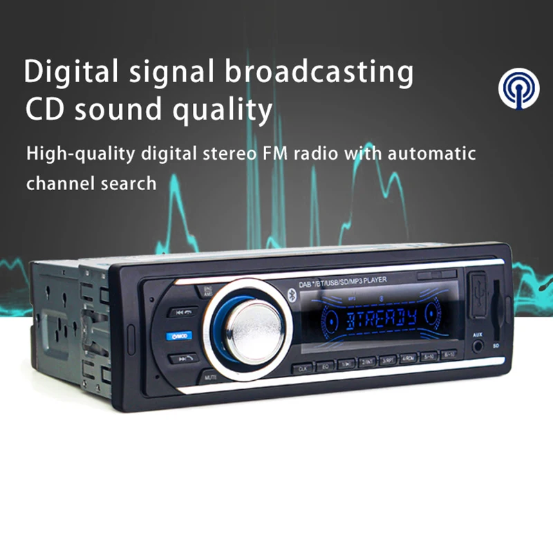 DAB 1 Din автомобильный радиоприемник RDS гарнитура MP3/SD/MMC Dab + FM USB ЖК-экран цифровой