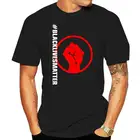 Лидер продаж 2022, футболка из 100% хлопка, черная, живая материя, # BLM Protest-футболка унисекс, летняя стильная футболка