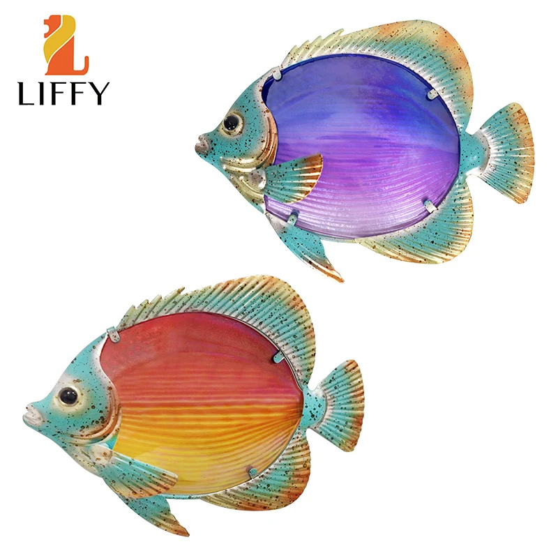 

2 шт., настенные украшения для дома и сада, из стекла