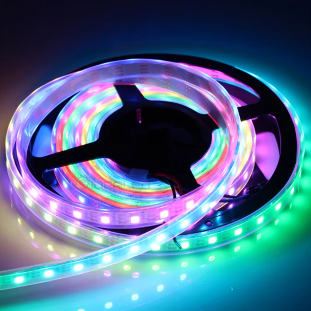 Цветная светодиодная лента 60 пикселей адресная цифровая цветная полноцветная