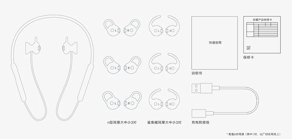 huawei Honor xSport PRO, беспроводные наушники с шейным ремешком, Bluetooth, 5,0, HiPair, быстрая зарядка, 18 h, воспроизведение, симметрия, ENC, IP55