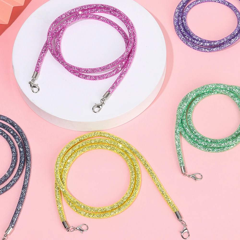 Блестящий женский и мужской шнур для очков нескользящий ремешок со стразами