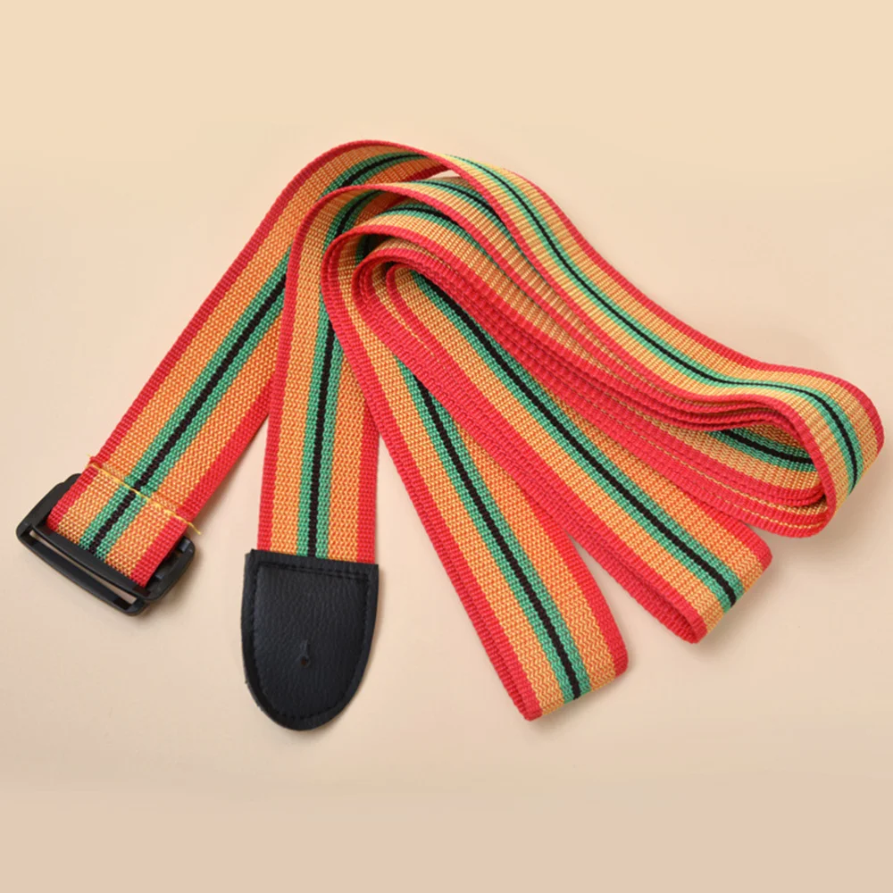 

2pcs African Drum Strap Adjustable Colorful Nylon Drum Shoulder Waist Belt Portable Tambourine Strip