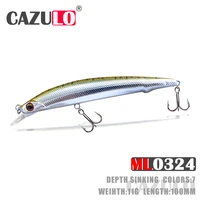 minnow sinking fishing lure weights 11g 10cm iscas artificiais accessories bait wobblers pesca articulos carp fish tackle leurre