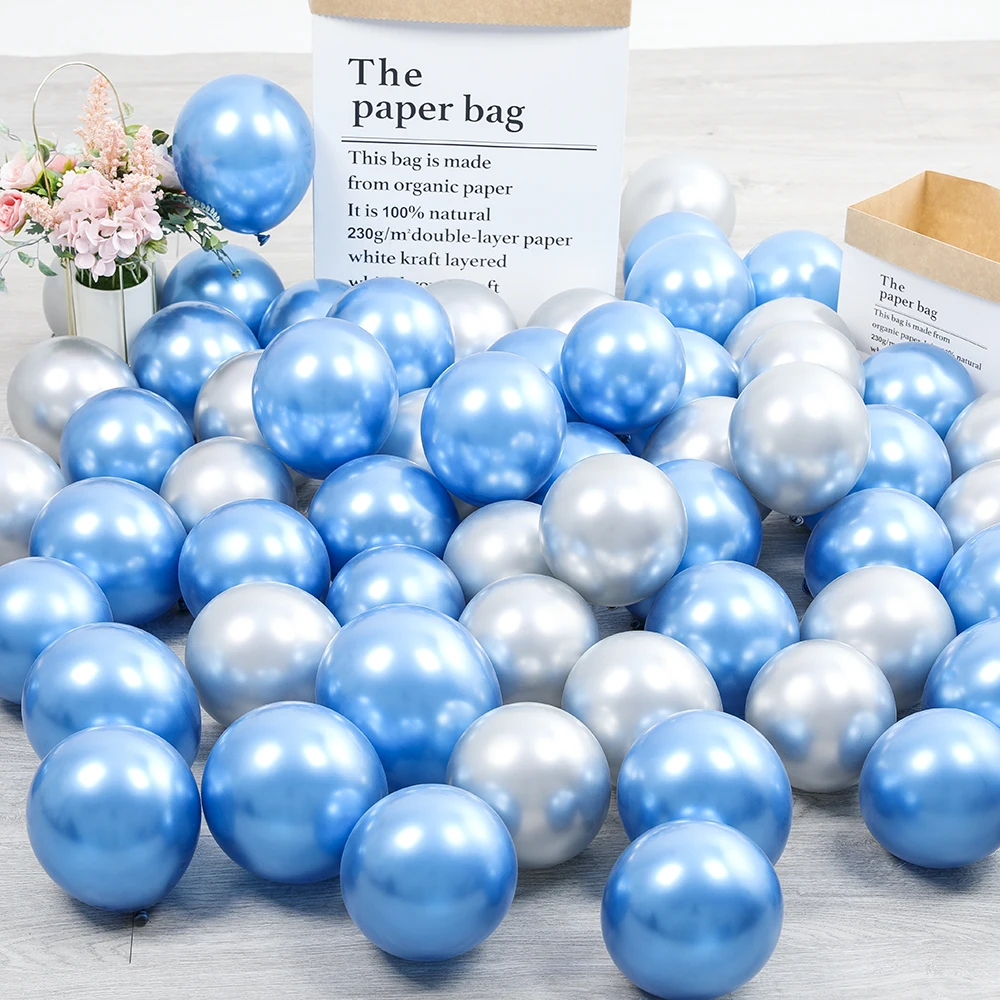 Kit de arco de guirnalda de globos de copo de nieve para ni&ntilde;o y ni&ntilde;a, globos de fiesta de cumplea&ntilde;os, Reina de la nieve de hielo, globos de Metal, decoraciones para Baby Shower, 116 Uds.-3