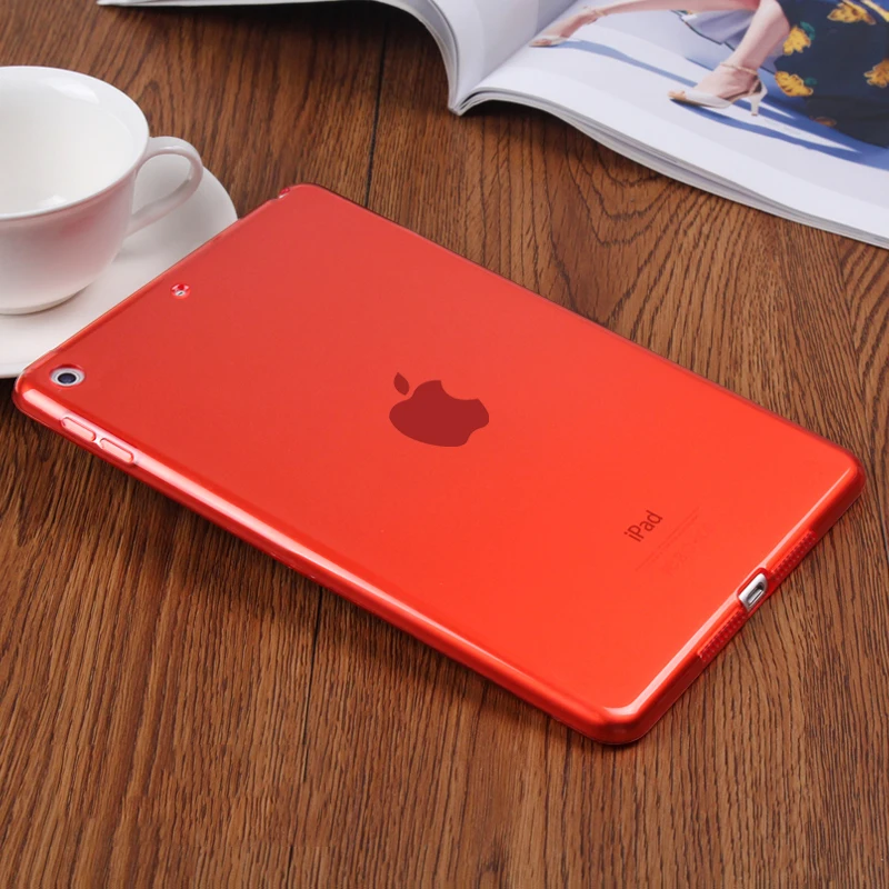 Чехол для Apple iPad 10,2 чехол для iPad 7 7-го поколения A2200 A2198 A2232 тонкий мягкий силиконовый матовый ТПУ чехол Coque Funda Capa - Цвет: Red