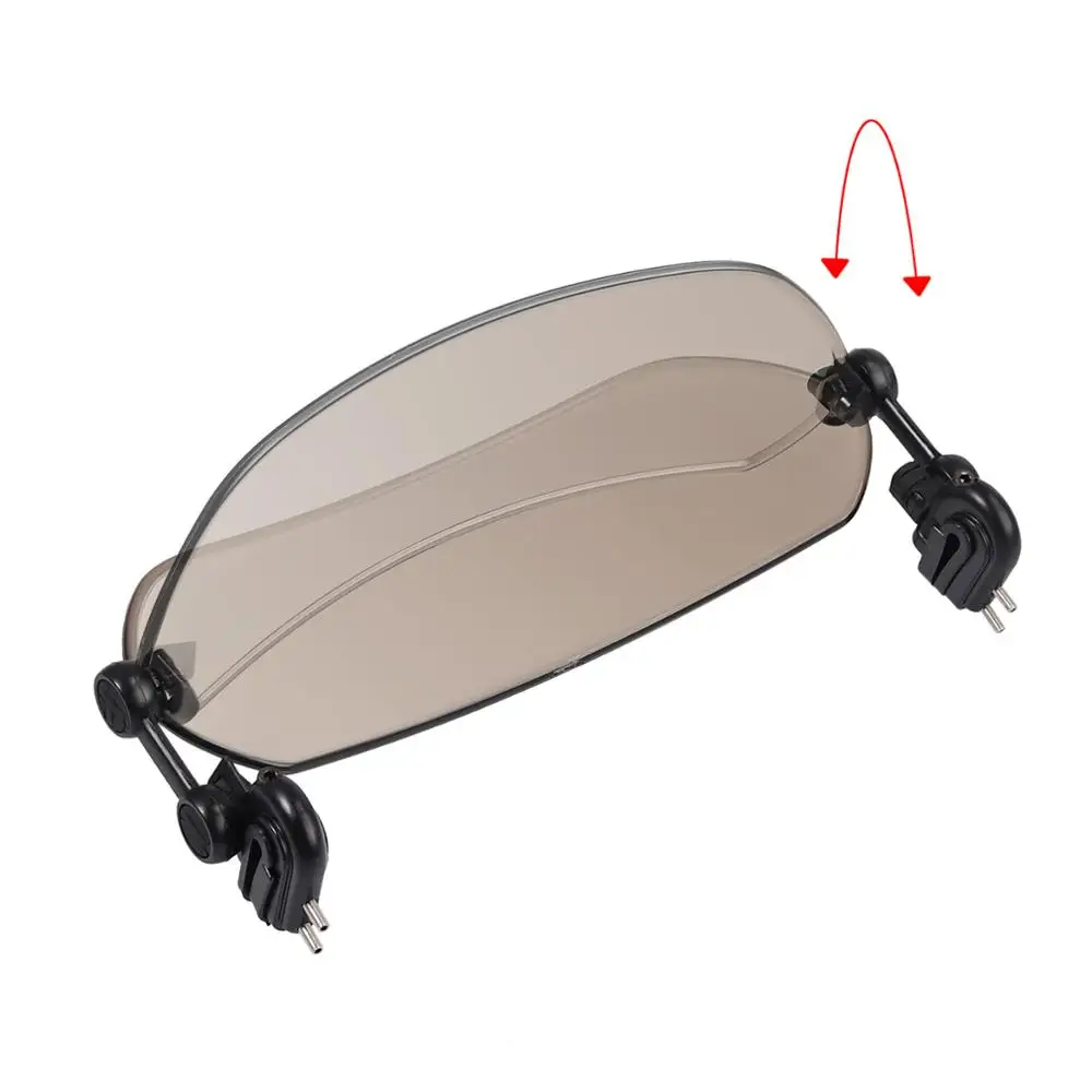 Justech Motorcycle Adjustable Clip On Windshield Extension Spoiler Wind Deflector Smoke For Suzuki Kawasaki KTM Aprilia Ducati | Автомобили