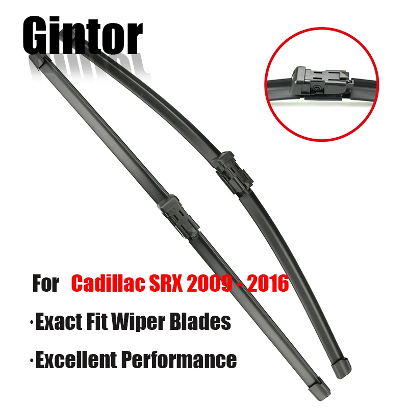 

Gintor Wiper LHD Front Wiper Blades For Cadillac SRX 2009 - 2016 Windshield Windscreen Front Window 26"+17"