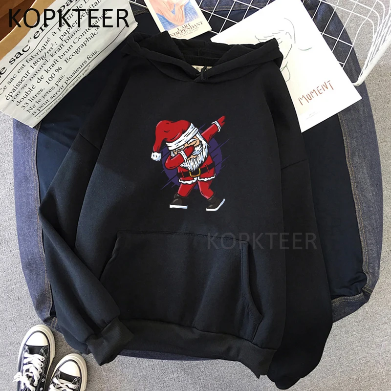 

Santa Claus Christmas Casual Fashion Men Women Hoodies Vintage Streetwear Ulzzang 2021 New Fashion Long Sleeve Hooded Pullovers