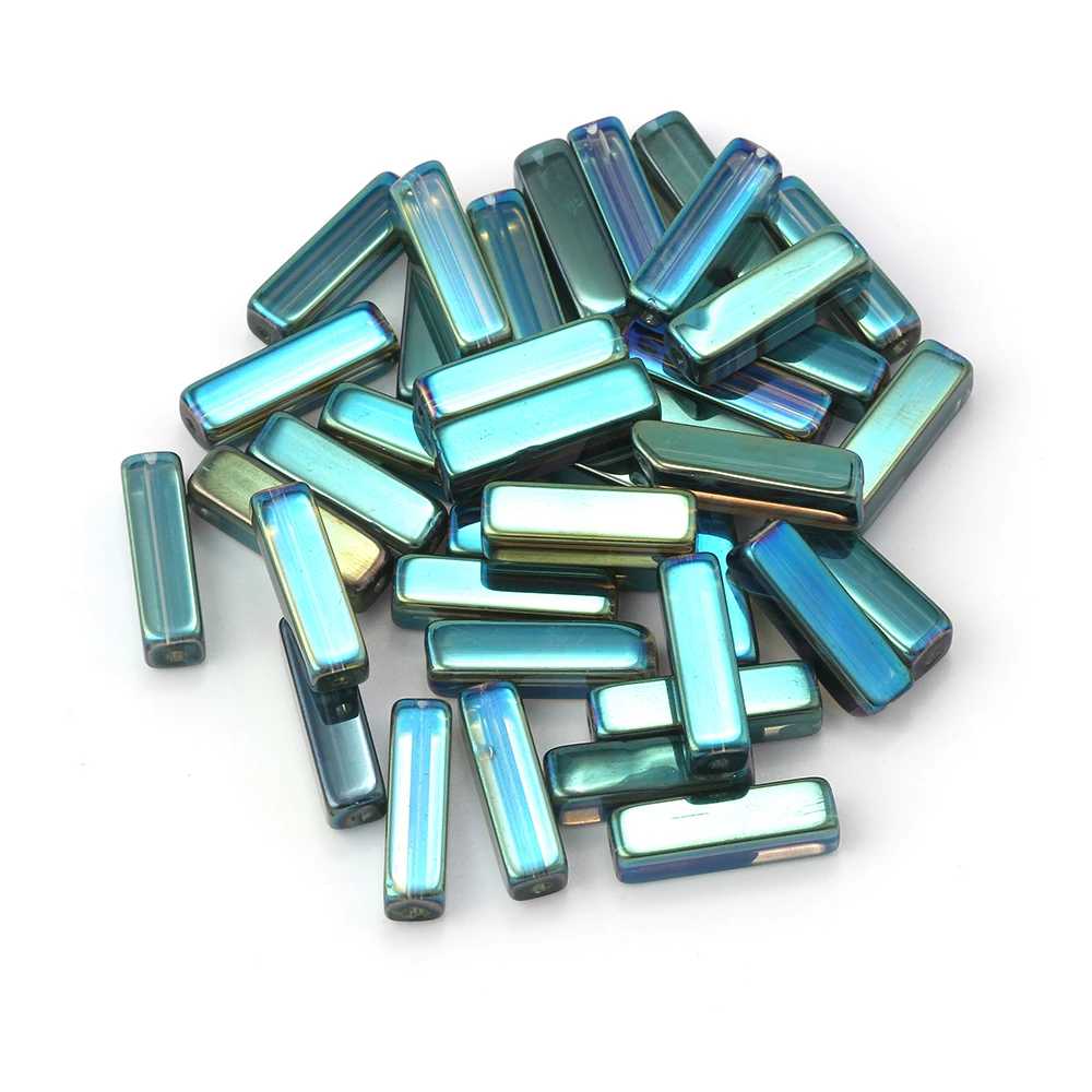 Бисер MEIBEADS 38 шт./лот прозрачный стеклянный кубоидный бисер свободные разделители