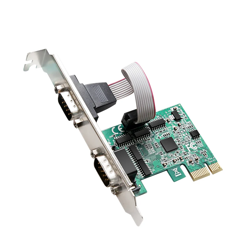Преобразователь платы расширения с последовательным портом PCIe на 2 ASIX/AX99100B DB9 RS232