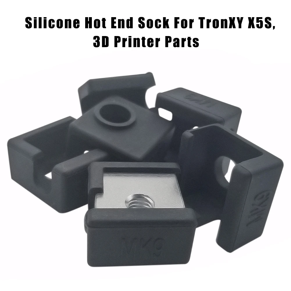 Силиконовые Горячий Конец носок для TronXY X5S MK9 Hotends 3d принтер части FKU66|Детали и