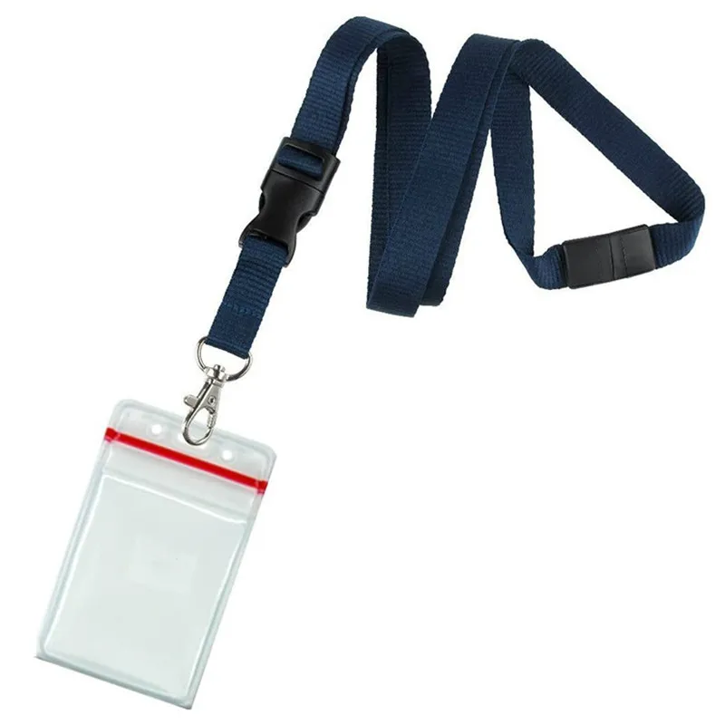 

1Pcs New Casual ID Card Holder with Lanyard Office Supplies Business Card Holder Name Tag Badge Holder Work Bus Card Holder
