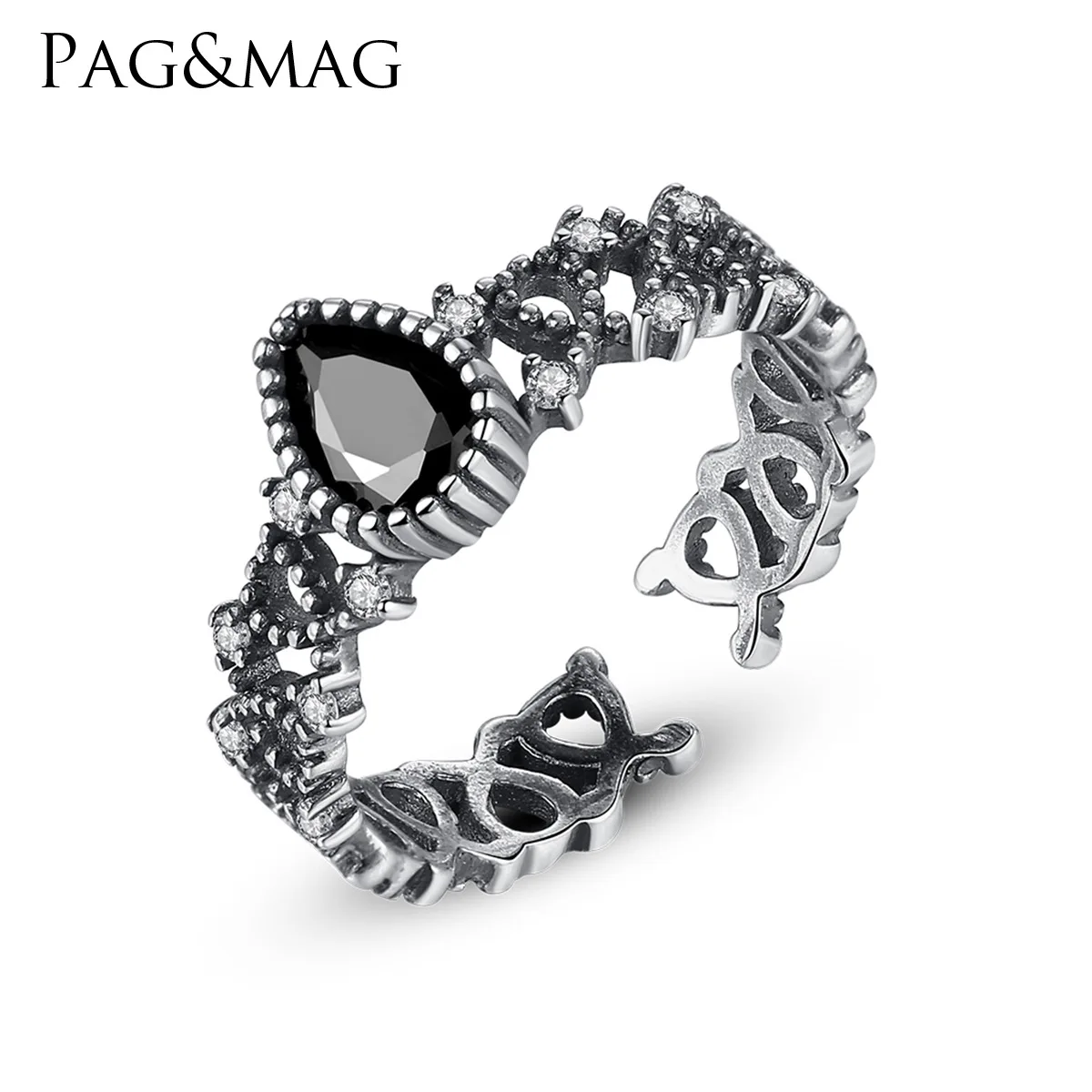 

PAG & MAG S925 new silver ring women's living Silver Ring retro Thai silver ring