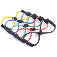 yoga resistance exercise bands gym fitness equipment pull rope 8 word chest expander elastic muscle training tubing tension rope