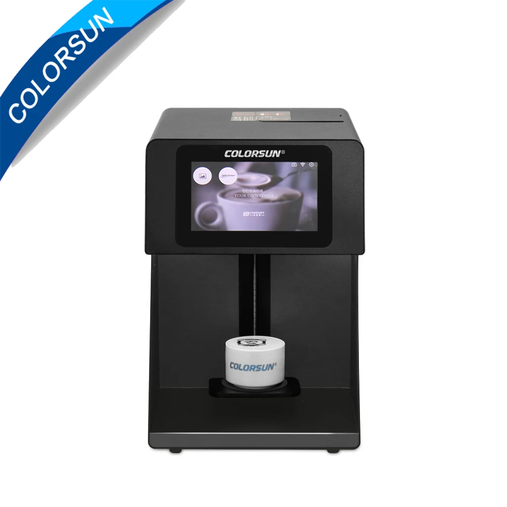 Автоматический 3d струйный принтер для кофе Colorsun со съедобными чернилами