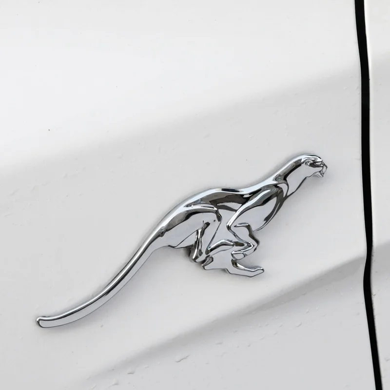 Автомобильные наклейки Noizzy Running Leopard Cheetah значок на крыло 100% 3D Металлическая