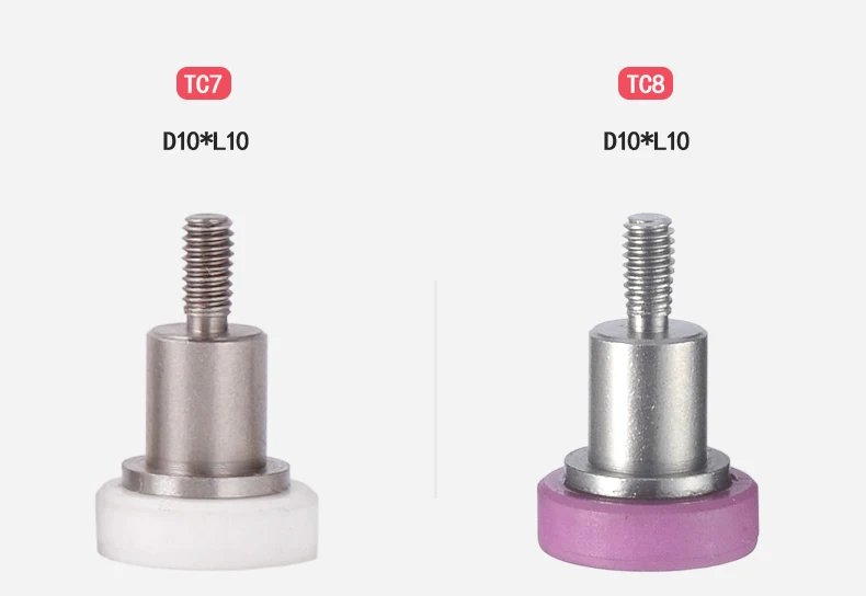 M2.5 Thread Ceramics Flat Plane Contact Pointed Indicator Probe for Digital or Dial Indicators Height Gauge red and white | Инструменты