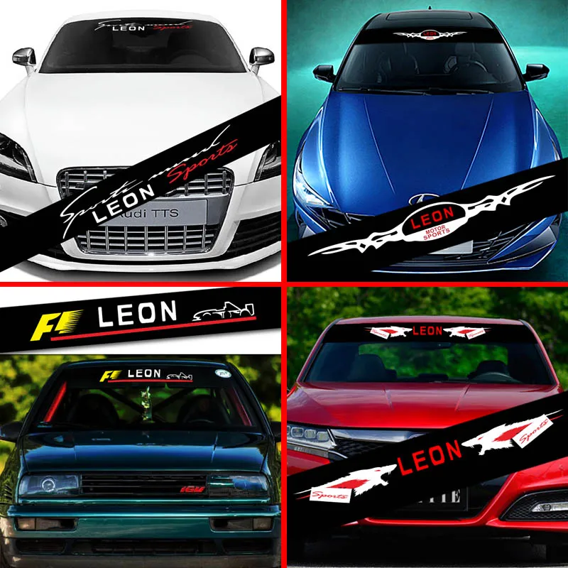 

Car Front Windshield Prevent Sunlight Reflection Stickers Decoration Decals Styling Parts For Seat Leon Accessories