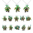 Акриловое ожерелье Bandai SD Sangoku Soketsuden SD Gundam мультяшное ожерелье с подвеской подарки для мальчиков креативные ювелирные изделия из эпоксидной смолы FZS157
