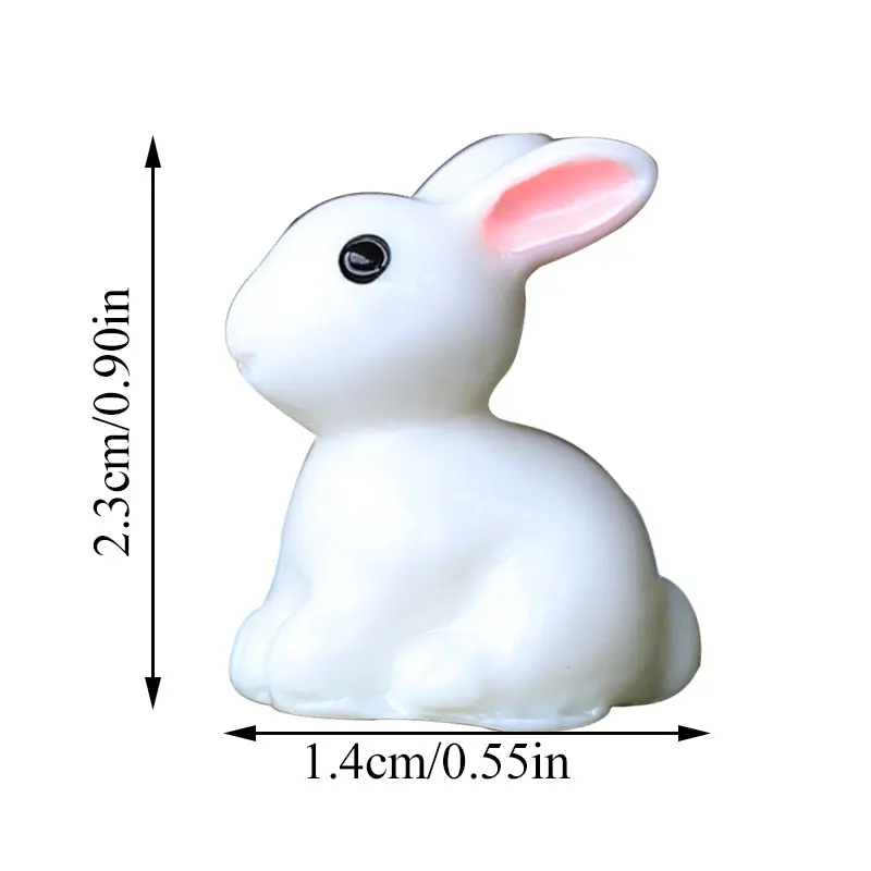 

1PC Lovely Plants Rabbit Micro Landscape Succulent Resin Ornaments Plant Decoration Miniatures DIY Doll Gifts For Kids
