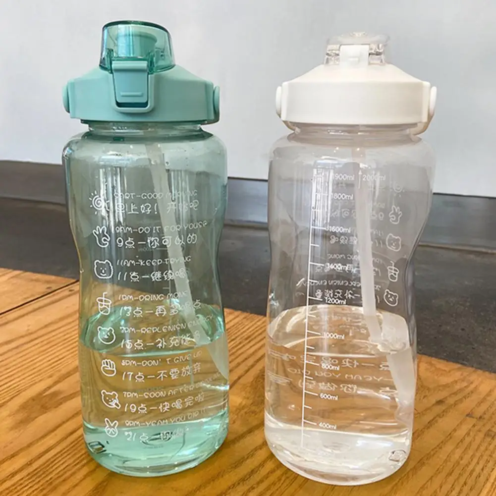 

Creative 2000ml Cute Portable Water Cup Dinkware Eco-friendly Drink Bottle Adorable for Home