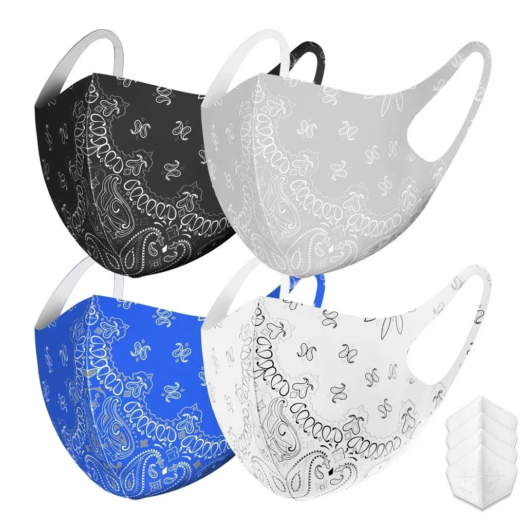 4 шт. маски для лица с рождественским принтом мужчин и женщин|Женские маски| |