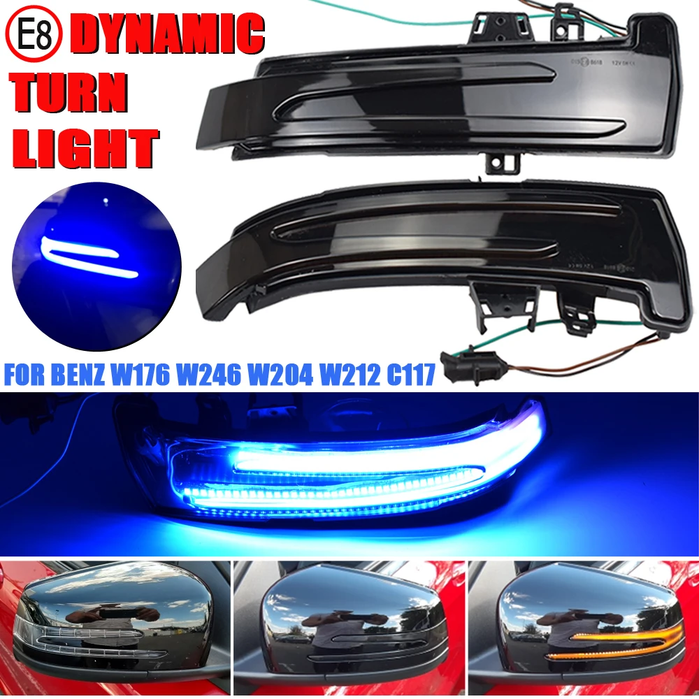 

Dynamic Turn Signal Rearview Mirror Indicator Blinker Light For Mercedes Benz A B C E S CLA GLA CLS W176 W246 W204 W212