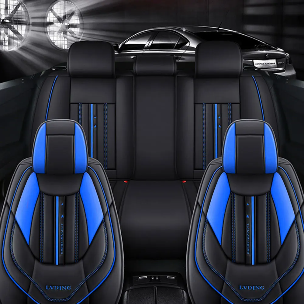 

5Seats Leather Car Seat Covers For Tesla Model-3 Model-S Model-X Universal Auto Seat Protection Cover Car Accessories Interior