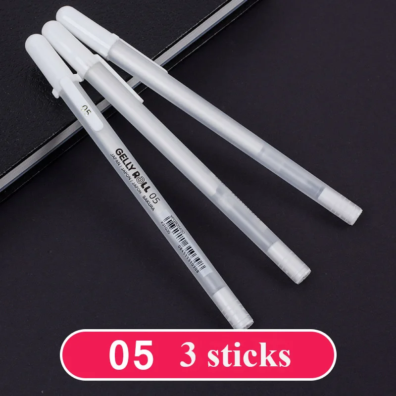 05-3pcs SAKURA XPGB изюминка ручка для рисования художественные маркеры акварельные комиксы ручная роспись красочная живопись маркер для выделения текста рисования канцелярские принадлежности - Цвет: 05-3pcs