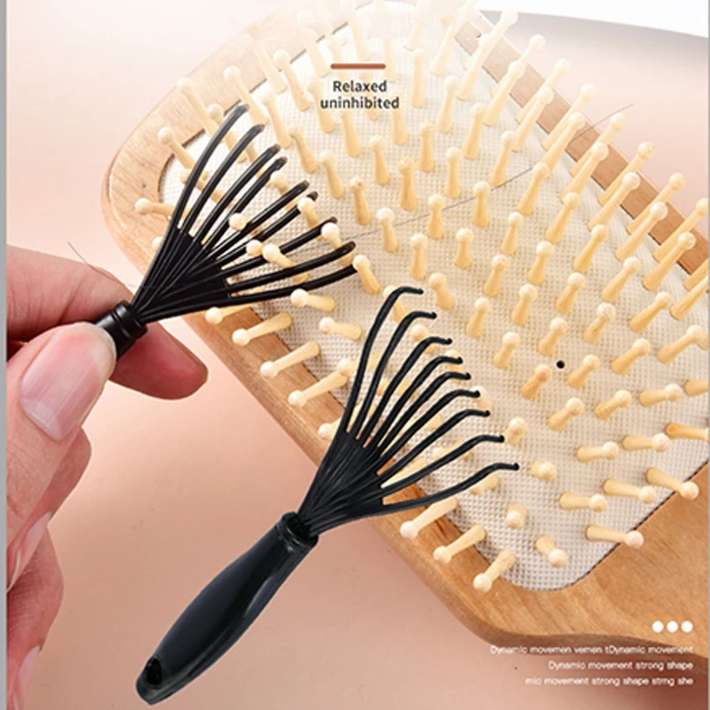 

5pcs Mini Hair Brush Comb Cleaning Cleaner Remove Combs Tool for Removing Hair Dust Home Salon Use