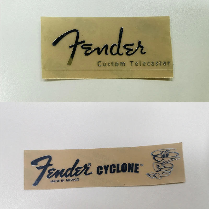 Fender ST Tele guitar head LOGO sticker metal label