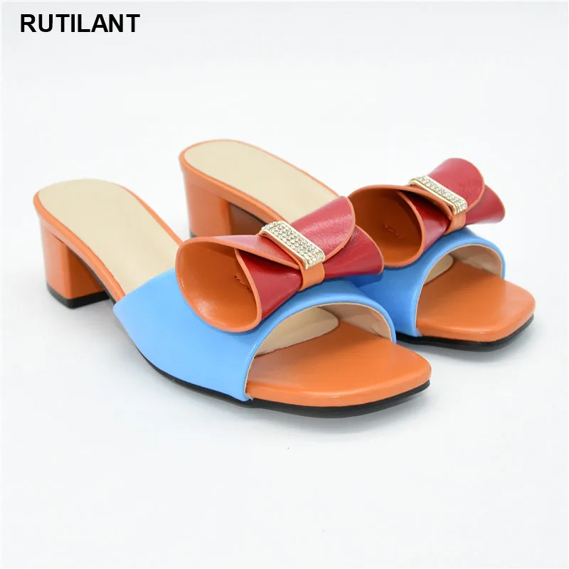 Женские босоножки на среднем каблуке элегантные туфли лодочки без застежки