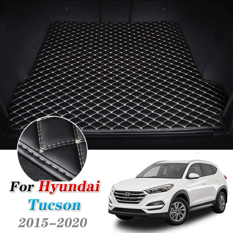 Кожаные коврики для багажника автомобиля Kcimo Hyundai Tucson TL 2015-2020 Задняя подкладка