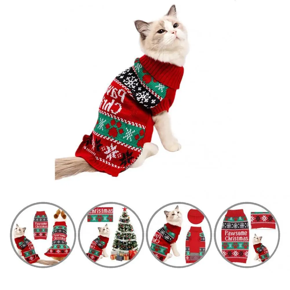 

Soft Texture Pretty Pet Dogs Knitted Tops Costume Skin-friendly Pet Clothes Close Fitting for Winter