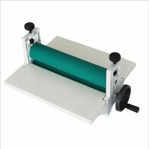 

NEW 14" 350mm Manual Tools Roll Laminating Machines Photo Vinyl Protect Rubber Cold Laminator H#