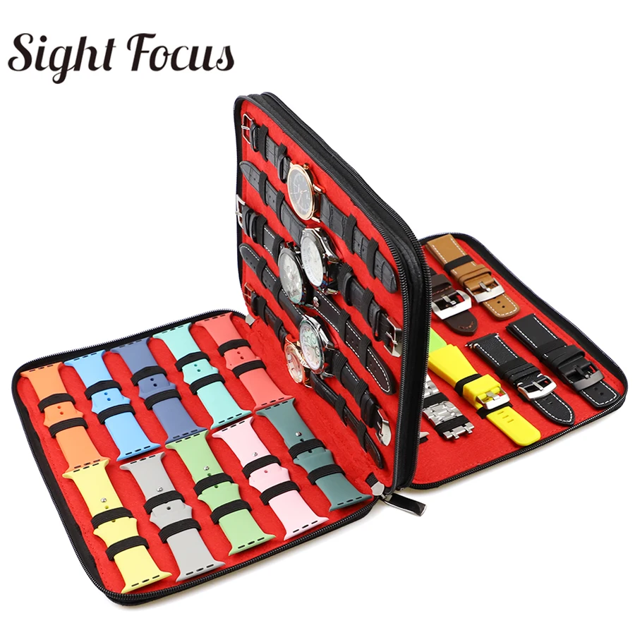 Фетровый органайзер для часов 40 слотов двухслойный чехол хранения Apple Samsung |
