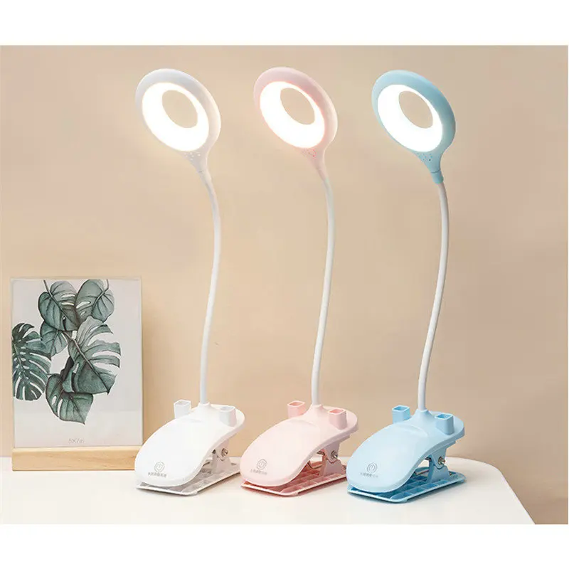 

Настольная лампа с USB-зарядкой, светодиодный ночсветильник с зажимом для чтения и обучения, с защитой глаз, бесплатная доставка