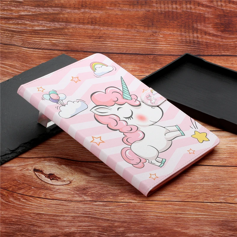 

For Samsung Tab A 2019 10.1" Case Cute Cartoon Leather Smart Cover For Samsung Galaxy Tab A 10.1 inch 2019 T510 T515 Cover Cases
