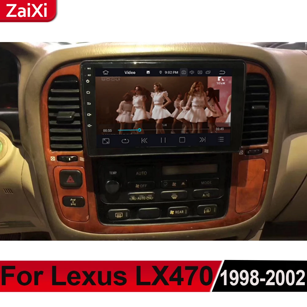 ZaiXi для Lexus LX LX470 1998 ~ 2002 Android автомобильный мультимедийный GPS аудио Радио стерео