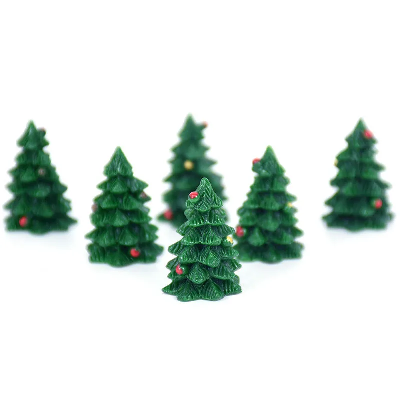 

10pc Christmas DIY Resin Decoration Accessories Christmas Tree Fairy Tale Garden Children's Toys Miniature Landscape Accessories