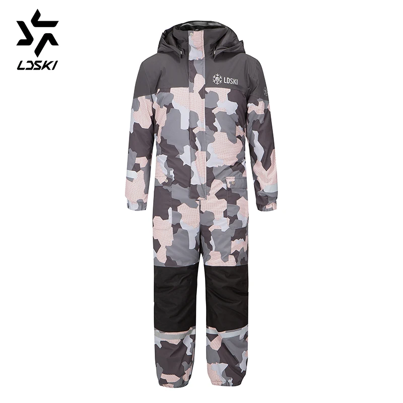 Детский комбинезон LDSKI лыжный костюм прочная водонепроницаемая оболочка защита