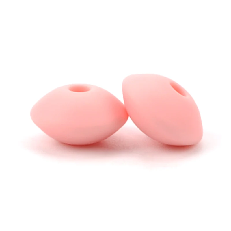 rose quartz LOFCA 30 шт Силиконовые чечевицы 12 мм Детские Бусы для прорезывания зубов BPA бесплатно DIY для детских игрушек силиконовые ювелирные изделия браслет ожерелье изготовление - Цвет: rose quartz