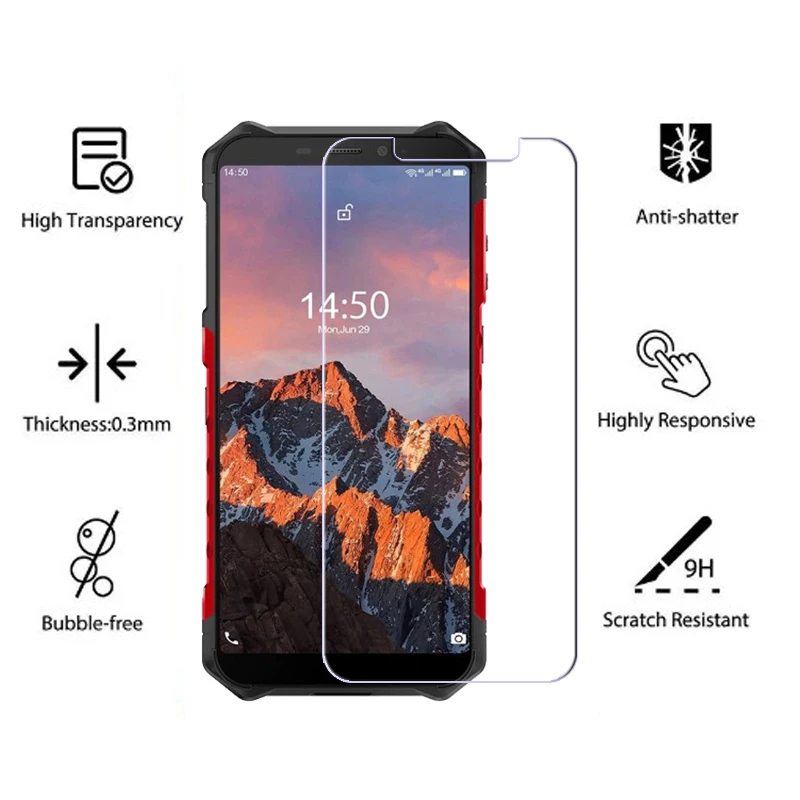 2Pcs Tempered Glass For Ulefone Armor X5 Pro Screen Protector Transparent Protective Film For Ulefone Armor X 5 Pro Phone Glass