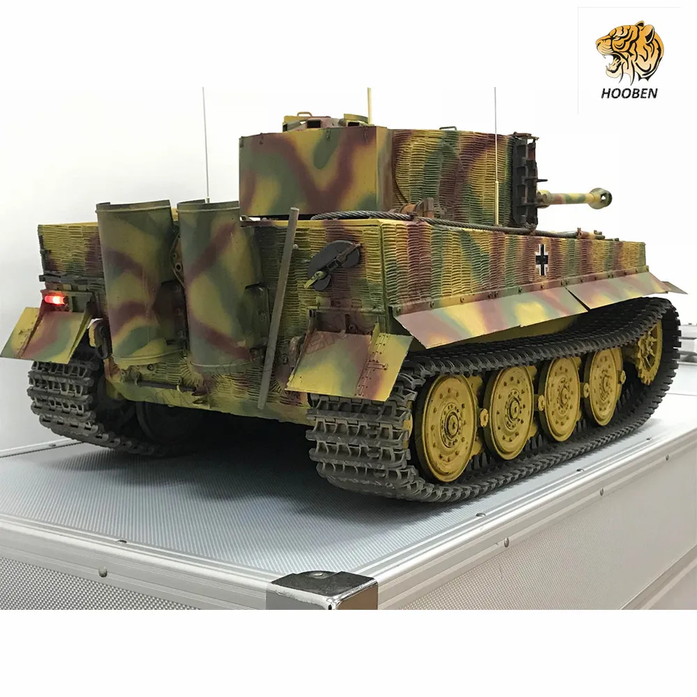 HOOBEN 1:10 RC RTR Танк TigerI позднего производства Wittmann тяжелый танк Второй мировой войны на радиоуправлении полная функция AFV, готов к запуску