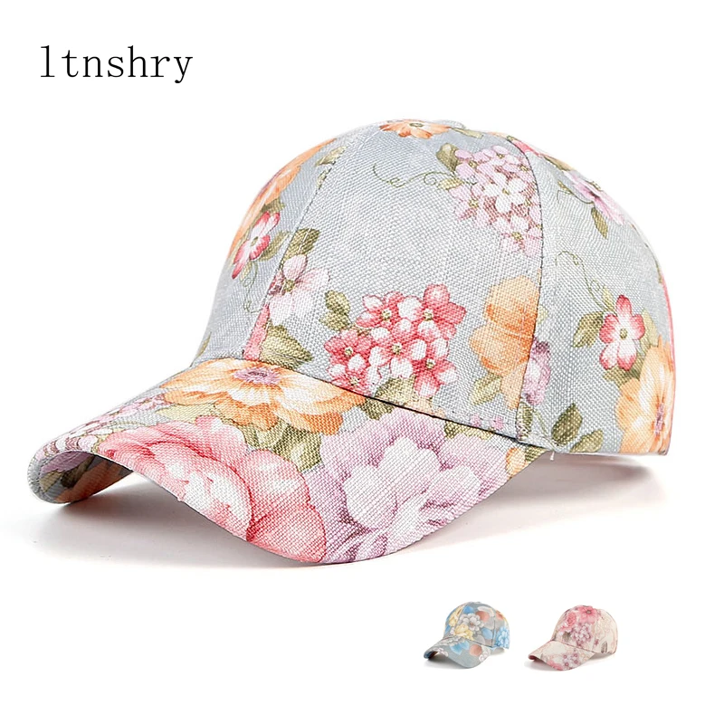 

2021 New Fashion Women Tie printing Multicolor Irregular Print Baseball Cap Female Outdoor Streetwear Summer Caps Hats