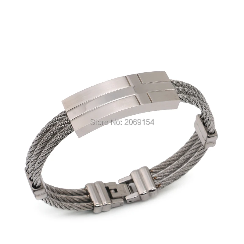 Золотой браслет мужской стальной модные очаровательные ювелирные изделия новый